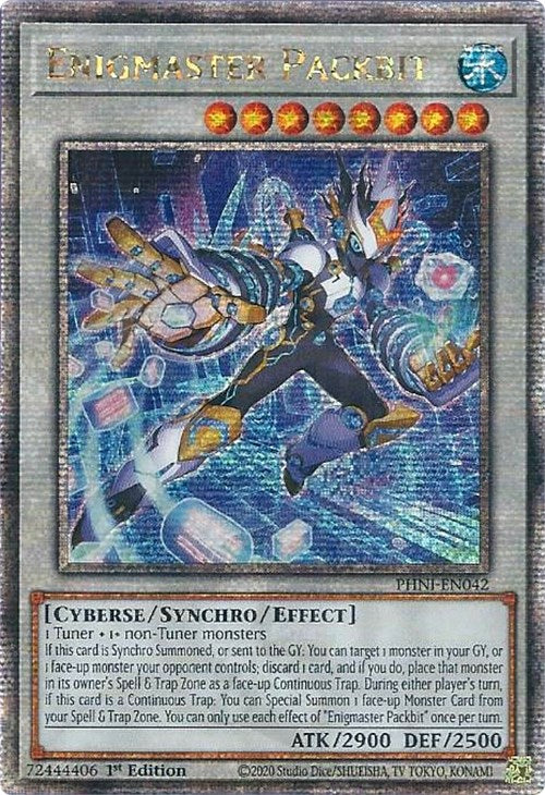 Enigmaster Packbit [PHNI-EN042] Quarter Century Secret Rare | Amazing Games TCG