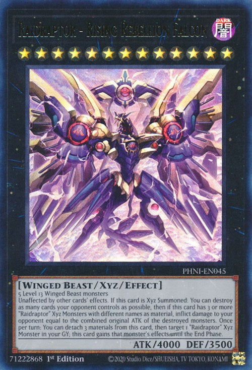 Raidraptor - Rising Rebellion Falcon [PHNI-EN045] Ultra Rare | Amazing Games TCG