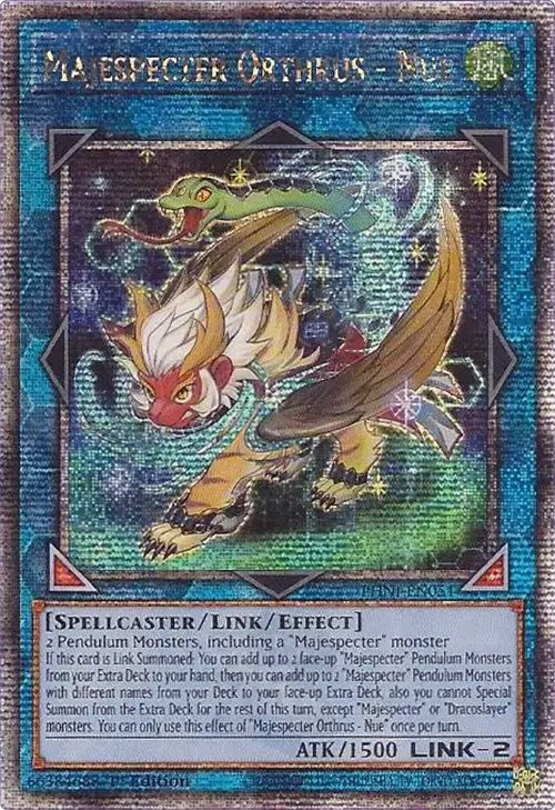 Majespecter Orthrus - Nue [PHNI-EN051] Quarter Century Secret Rare | Amazing Games TCG