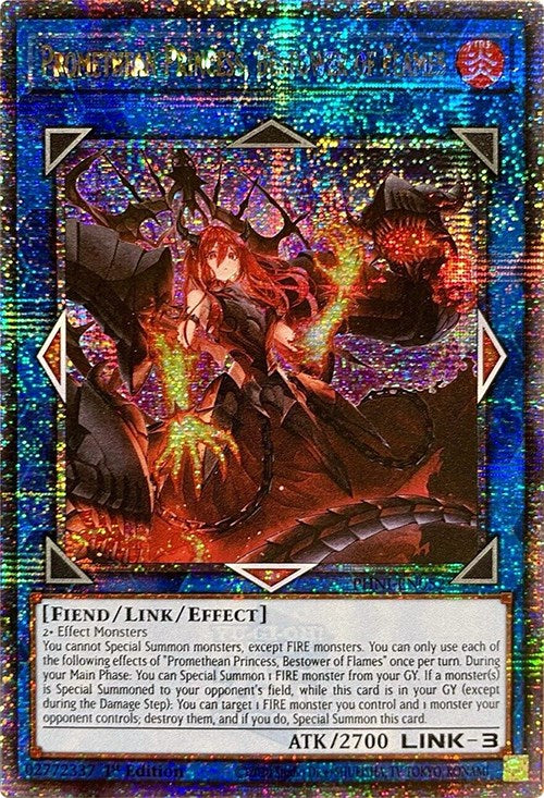 Promethean Princess, Bestower of Flames [PHNI-EN052] Quarter Century Secret Rare | Amazing Games TCG