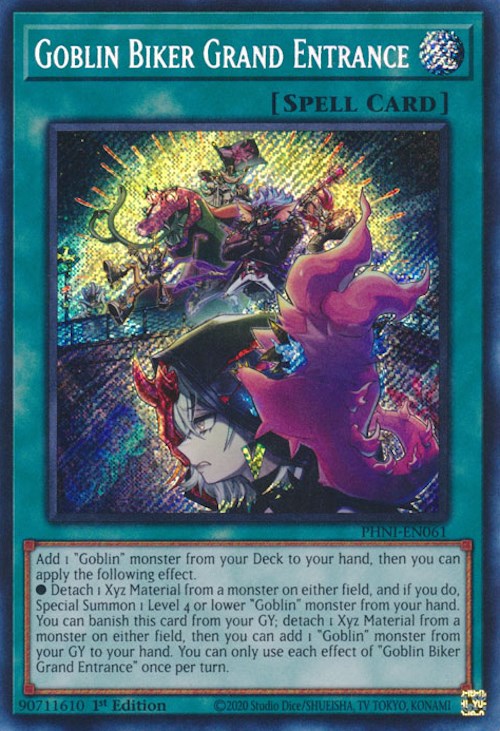 Goblin Biker Grand Entrance [PHNI-EN061] Secret Rare | Amazing Games TCG