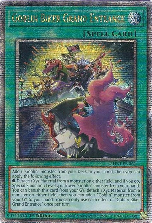 Goblin Biker Grand Entrance [PHNI-EN061] Quarter Century Secret Rare | Amazing Games TCG