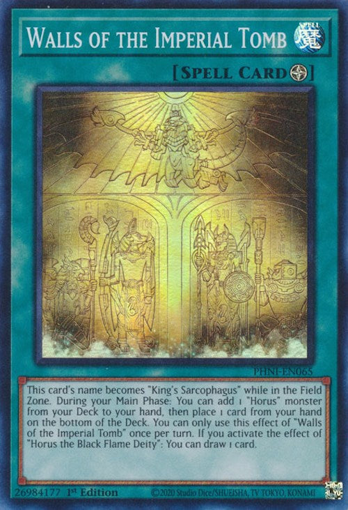 Walls of the Imperial Tomb [PHNI-EN065] Super Rare | Amazing Games TCG