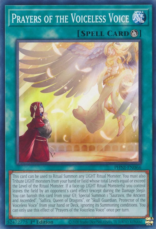 Prayers of the Voiceless Voice [PHNI-EN066] Common | Amazing Games TCG