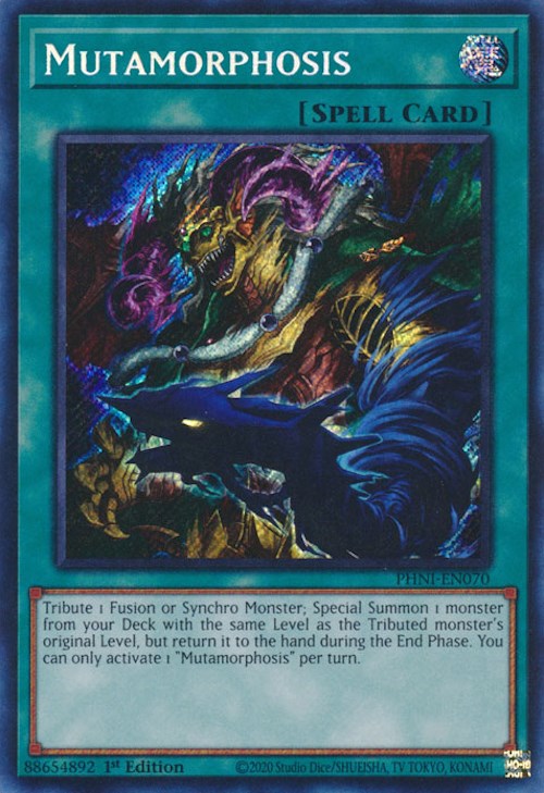 Mutamorphosis [PHNI-EN070] Secret Rare | Amazing Games TCG