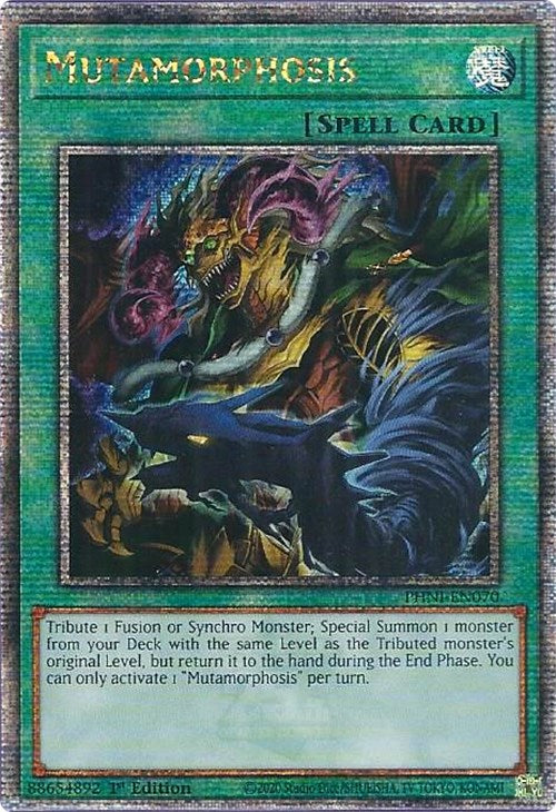 Mutamorphosis [PHNI-EN070] Quarter Century Secret Rare | Amazing Games TCG