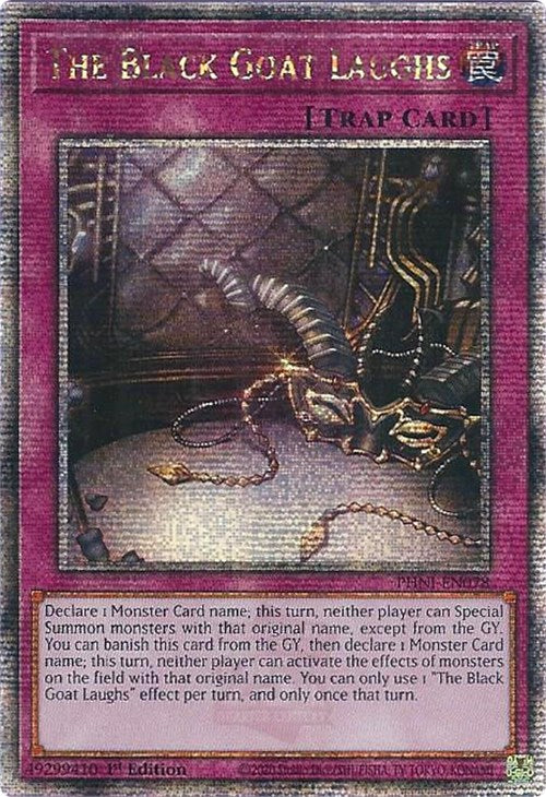 The Black Goat Laughs [PHNI-EN078] Quarter Century Secret Rare | Amazing Games TCG