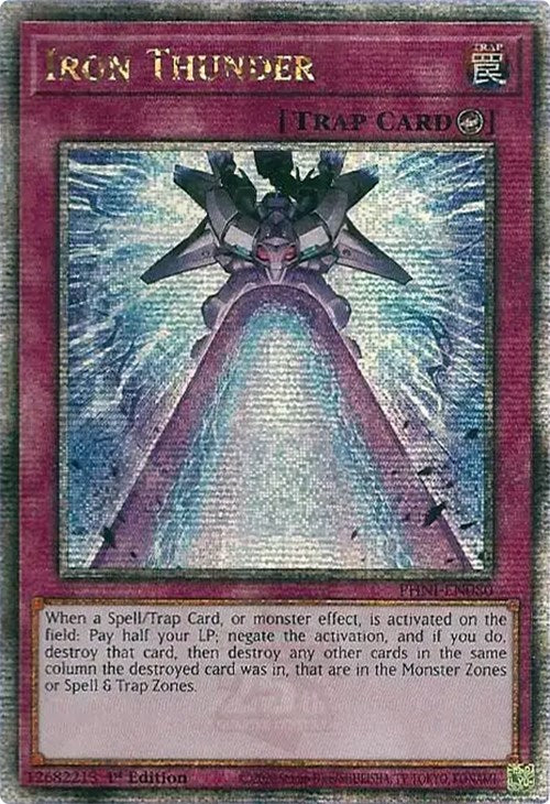 Iron Thunder [PHNI-EN080] Quarter Century Secret Rare | Amazing Games TCG