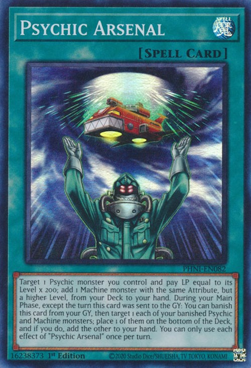 Psychic Arsenal [PHNI-EN082] Super Rare | Amazing Games TCG