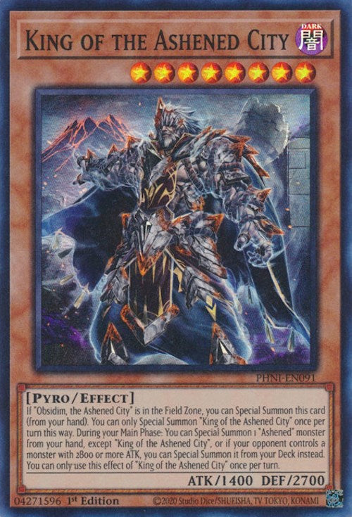 King of the Ashened City [PHNI-EN091] Super Rare | Amazing Games TCG