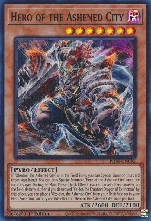 Hero of the Ashened City [PHNI-EN092] Super Rare | Amazing Games TCG