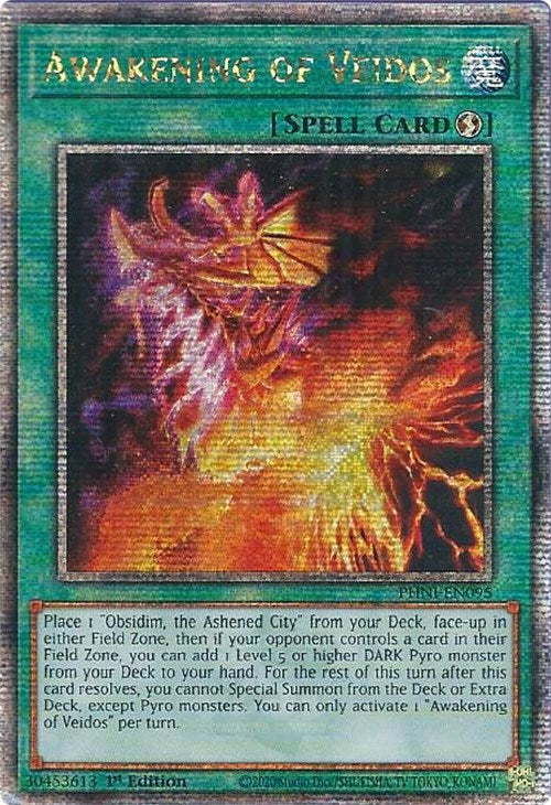 Awakening of Veidos [PHNI-EN095] Quarter Century Secret Rare | Amazing Games TCG