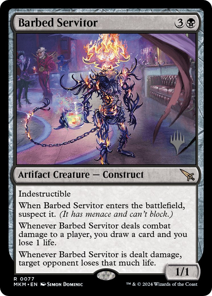 Barbed Servitor (Promo Pack) [Murders at Karlov Manor Promos] | Amazing Games TCG