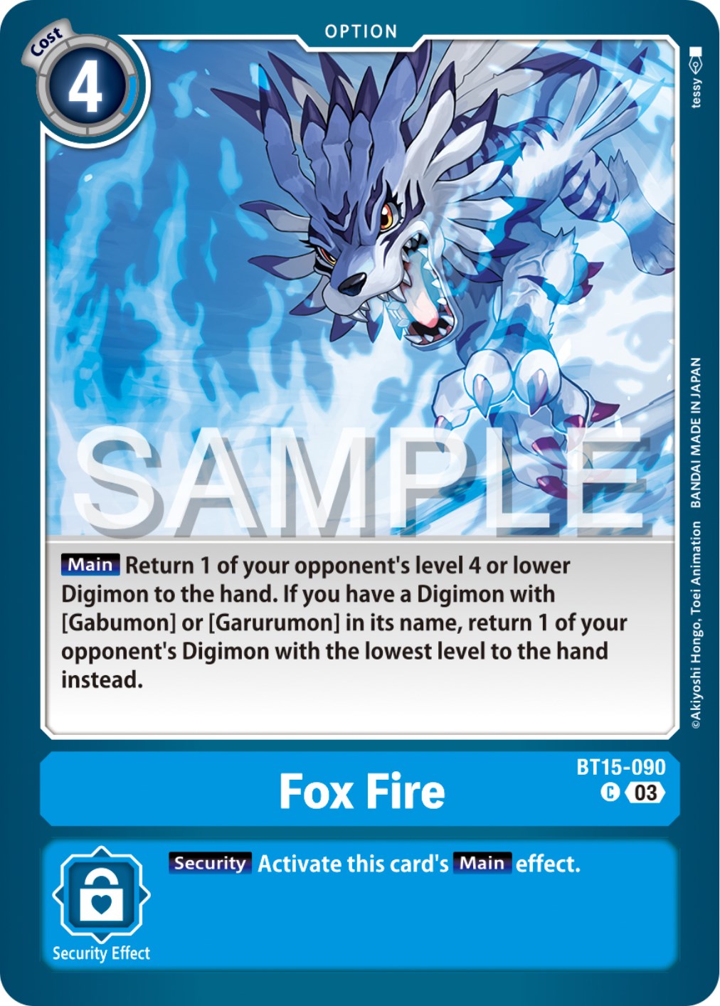 Fox Fire [BT15-090] [Exceed Apocalypse] | Amazing Games TCG