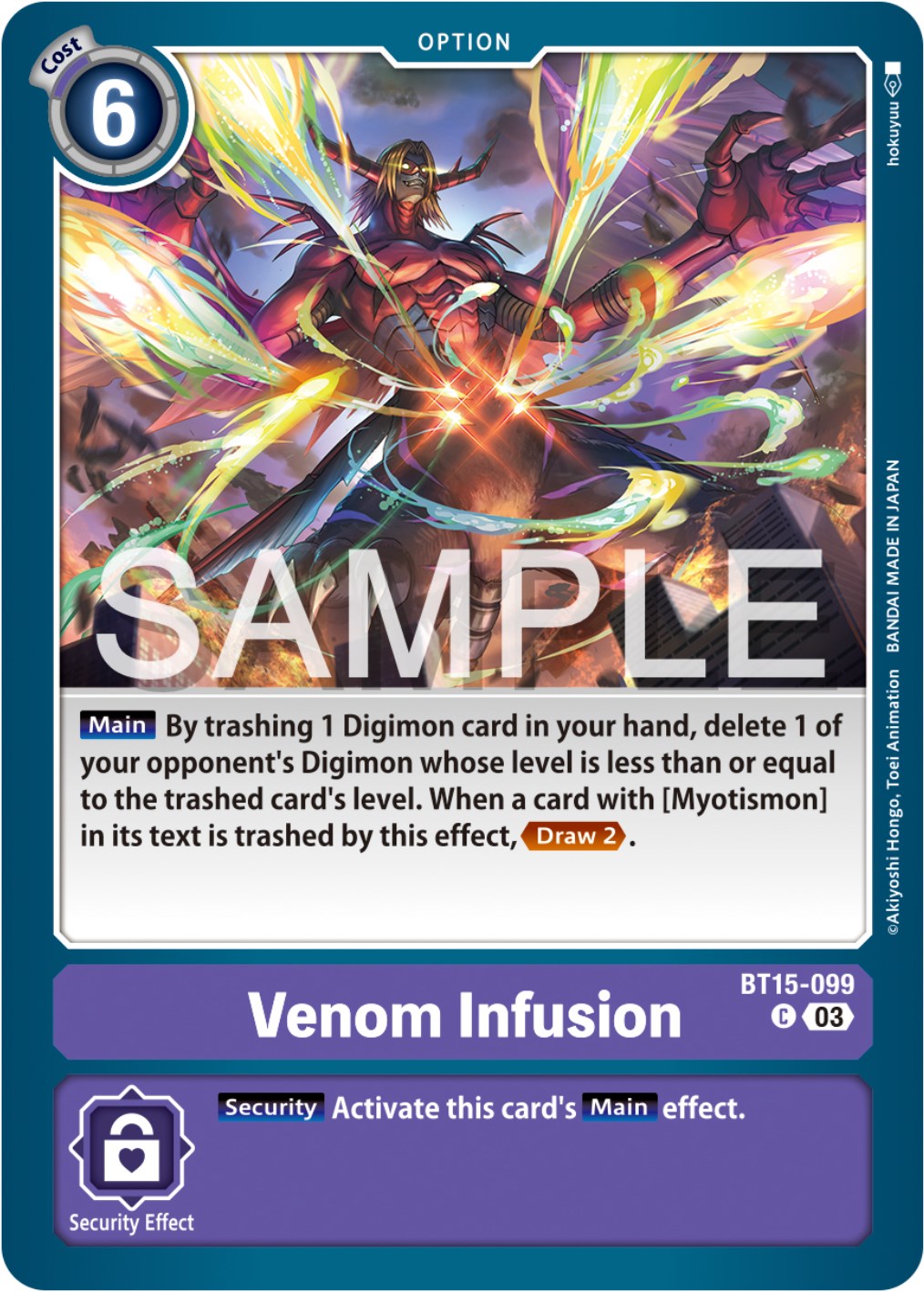 Venom Infusion [BT15-099] [Exceed Apocalypse] | Amazing Games TCG