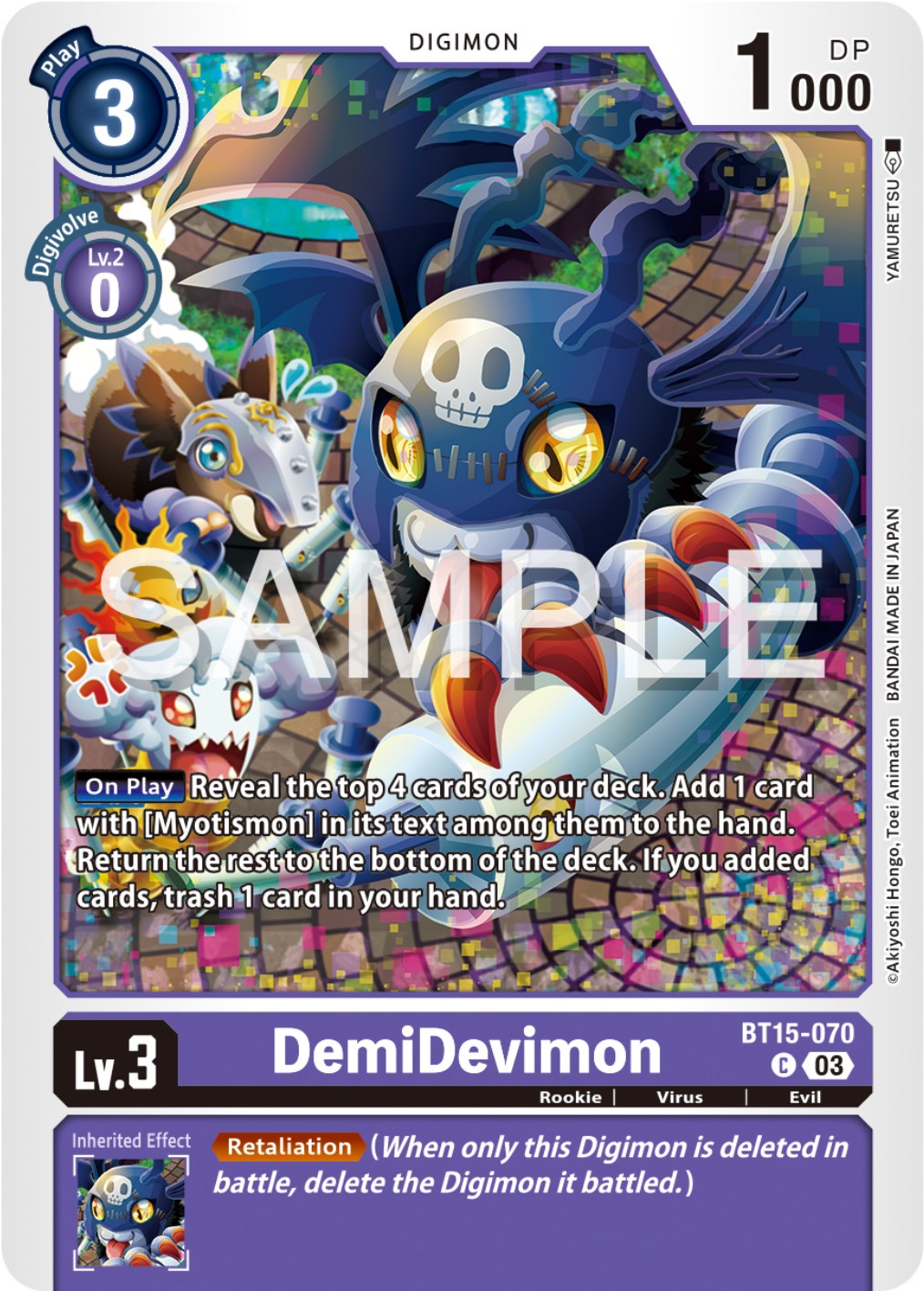 DemiDevimon [BT15-070] [Exceed Apocalypse] | Amazing Games TCG