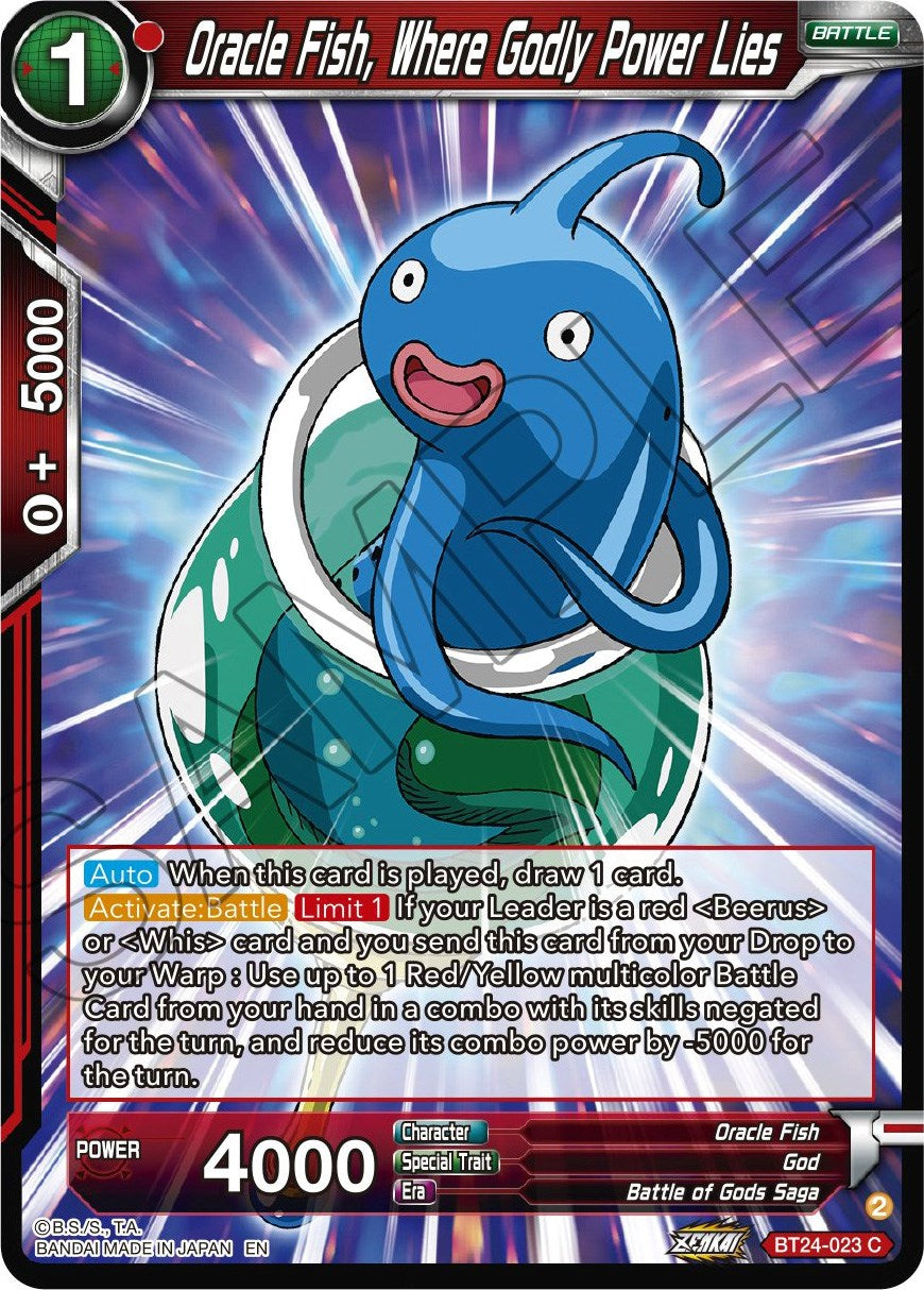 Oracle Fish, Where Godly Power Lies (BT24-023) [Beyond Generations] | Amazing Games TCG