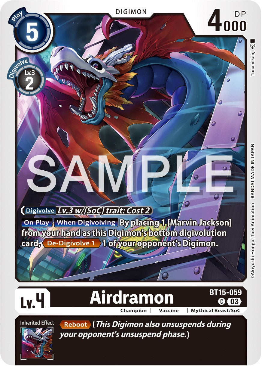 Airdramon [BT15-059] [Exceed Apocalypse] | Amazing Games TCG