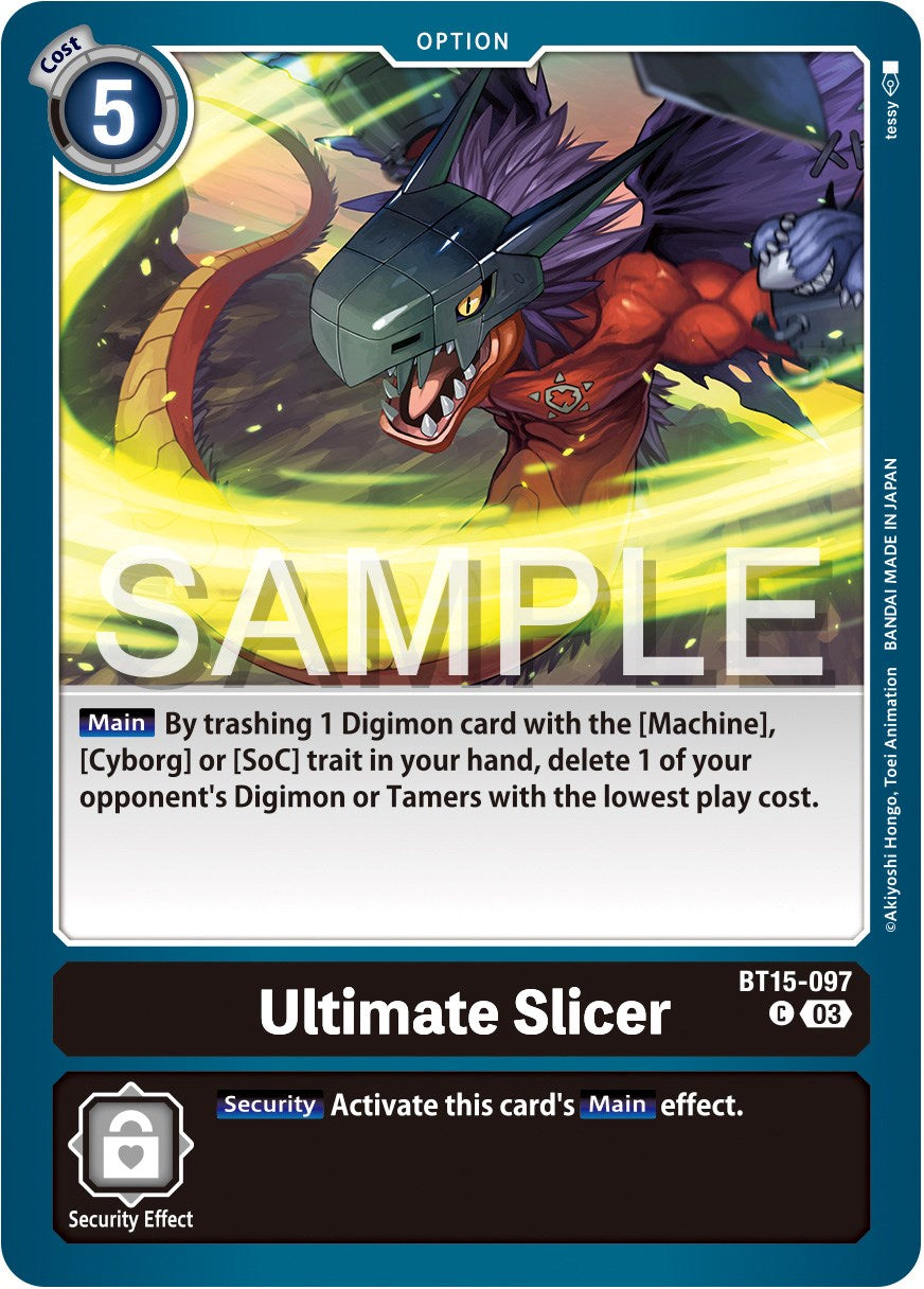 Ultimate Slicer [BT15-097] [Exceed Apocalypse] | Amazing Games TCG