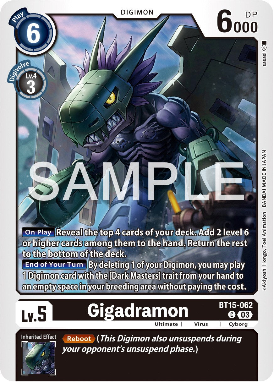 Gigadramon [BT15-062] [Exceed Apocalypse] | Amazing Games TCG