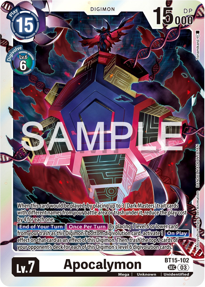 Apocalymon [BT15-102] [Exceed Apocalypse] | Amazing Games TCG