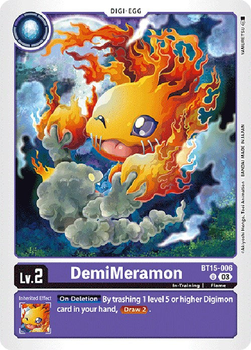 DemiMeramon [BT15-006] [Exceed Apocalypse] | Amazing Games TCG