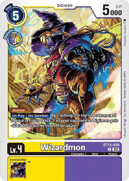Wizardmon [BT15-036] [Exceed Apocalypse] | Amazing Games TCG