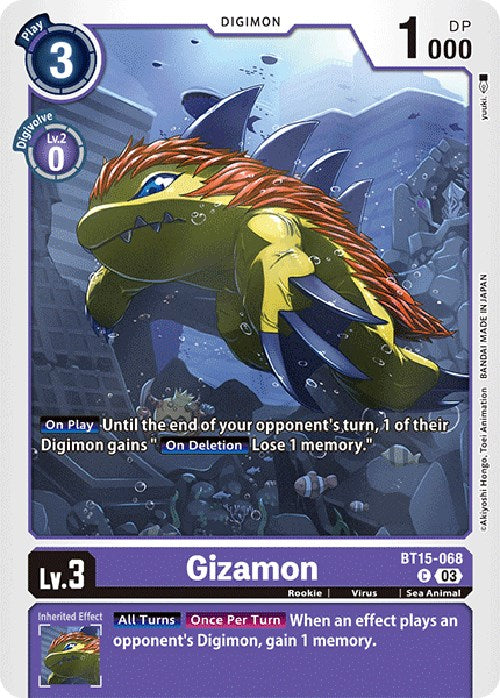 Gizamon [BT15-068] [Exceed Apocalypse] | Amazing Games TCG