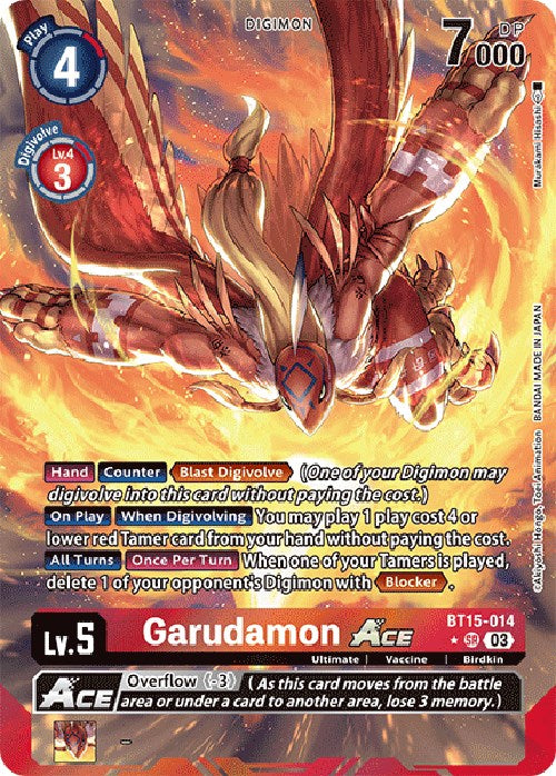 Garudamon Ace [BT15-014] (Alternate Art) [Exceed Apocalypse] | Amazing Games TCG