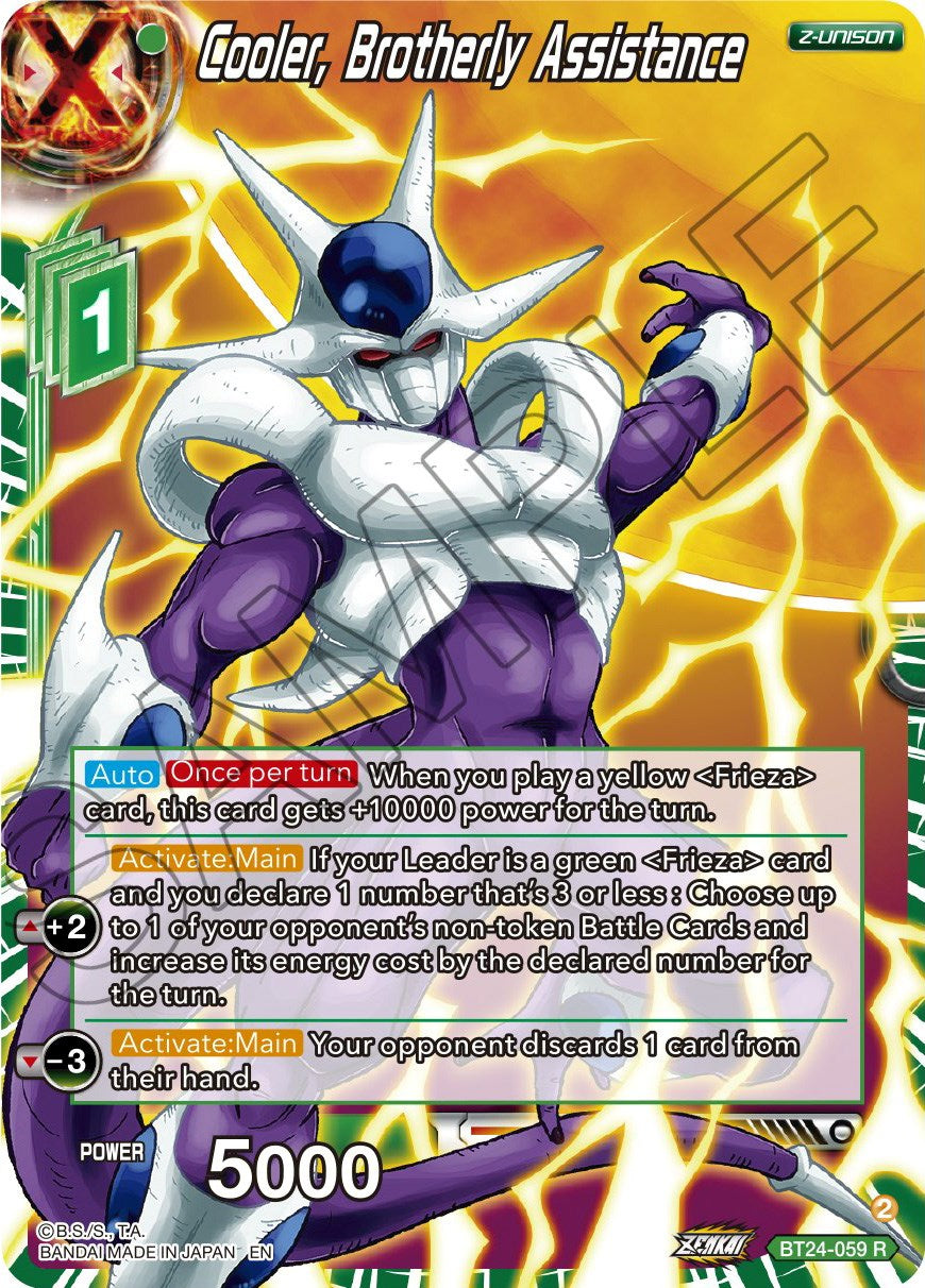 Cooler, Brotherly Assistance (BT24-059) [Beyond Generations] | Amazing Games TCG