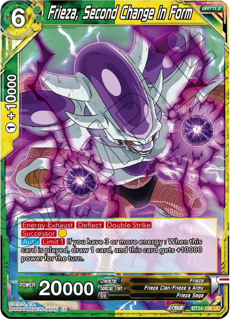 Frieza, Second Change in Form (BT24-136) [Beyond Generations] | Amazing Games TCG