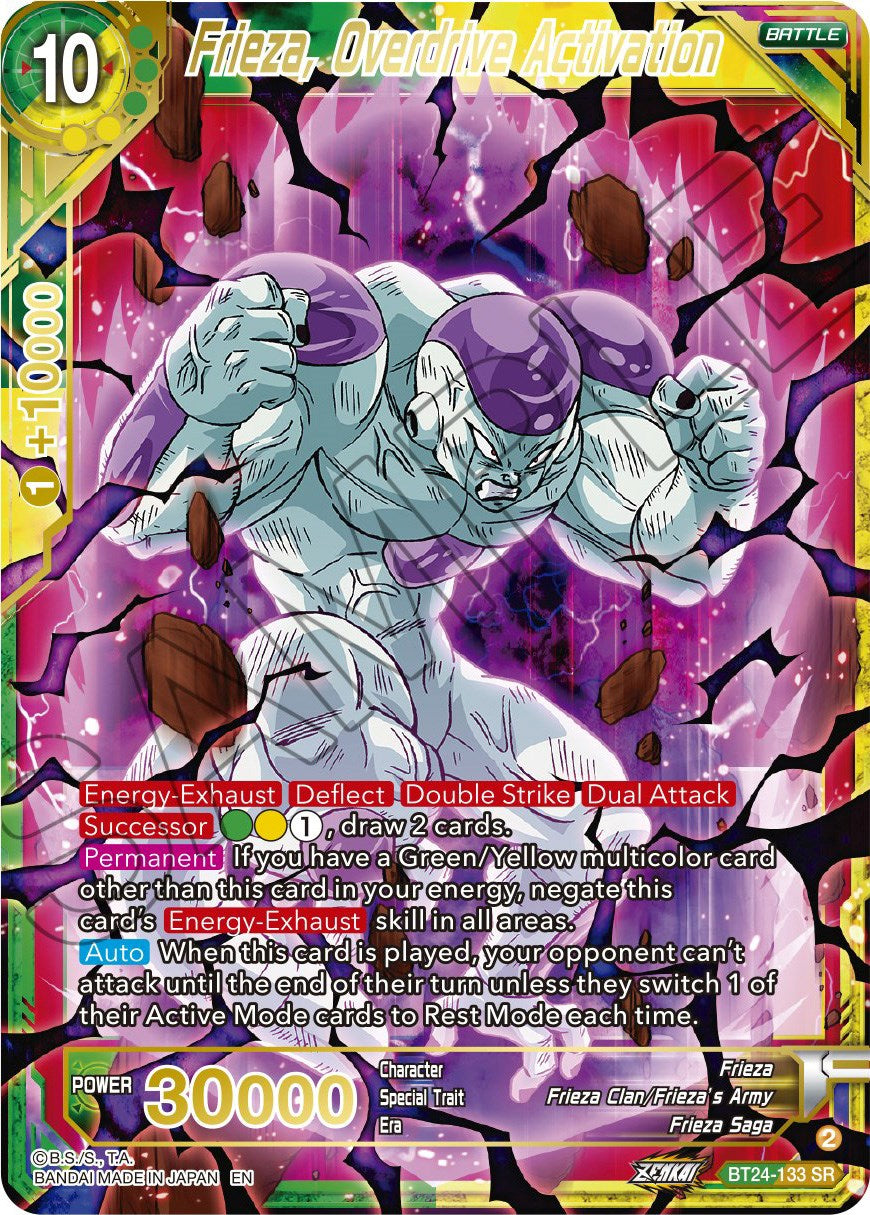 Frieza, Overdrive Activation (BT24-133) [Beyond Generations] | Amazing Games TCG