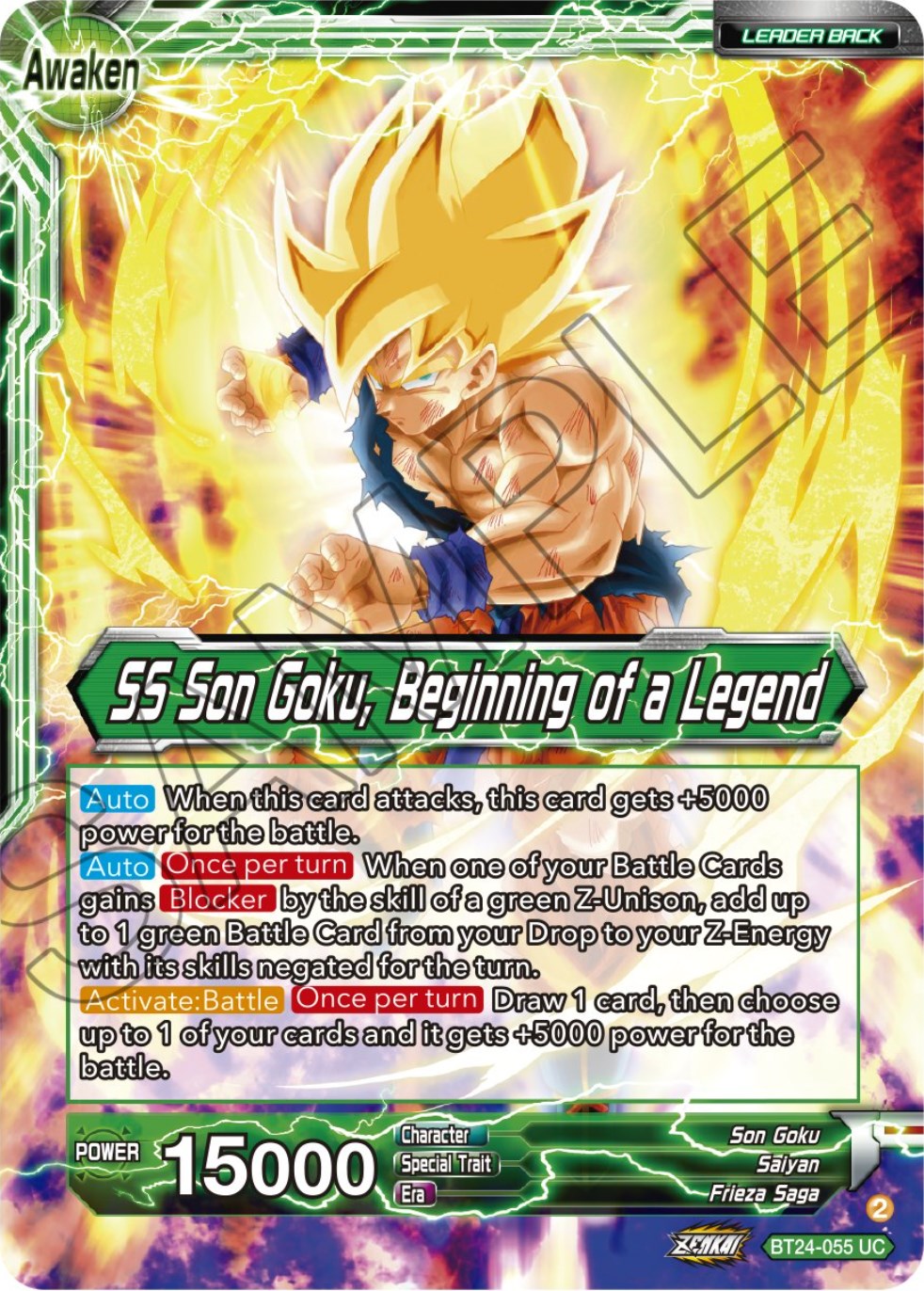 Son Goku // SS Son Goku, Beginning of a Legend (BT24-055) [Beyond Generations] | Amazing Games TCG