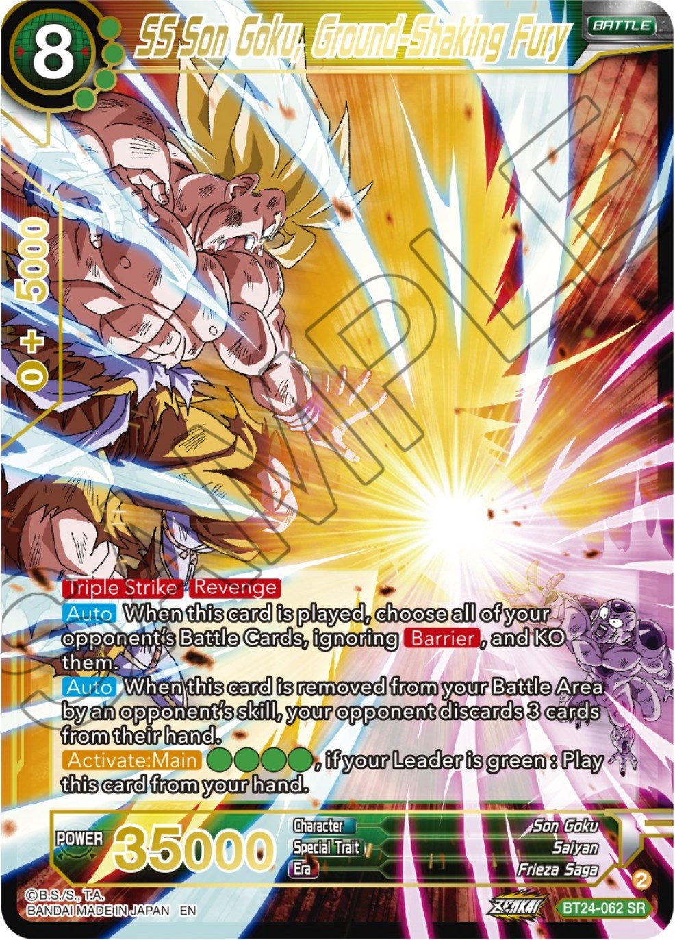 SS Son Goku, Ground-Shaking Fury (BT24-062) [Beyond Generations] | Amazing Games TCG