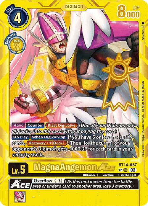 MagnaAngemon Ace [BT14-037] [Exceed Apocalypse] | Amazing Games TCG