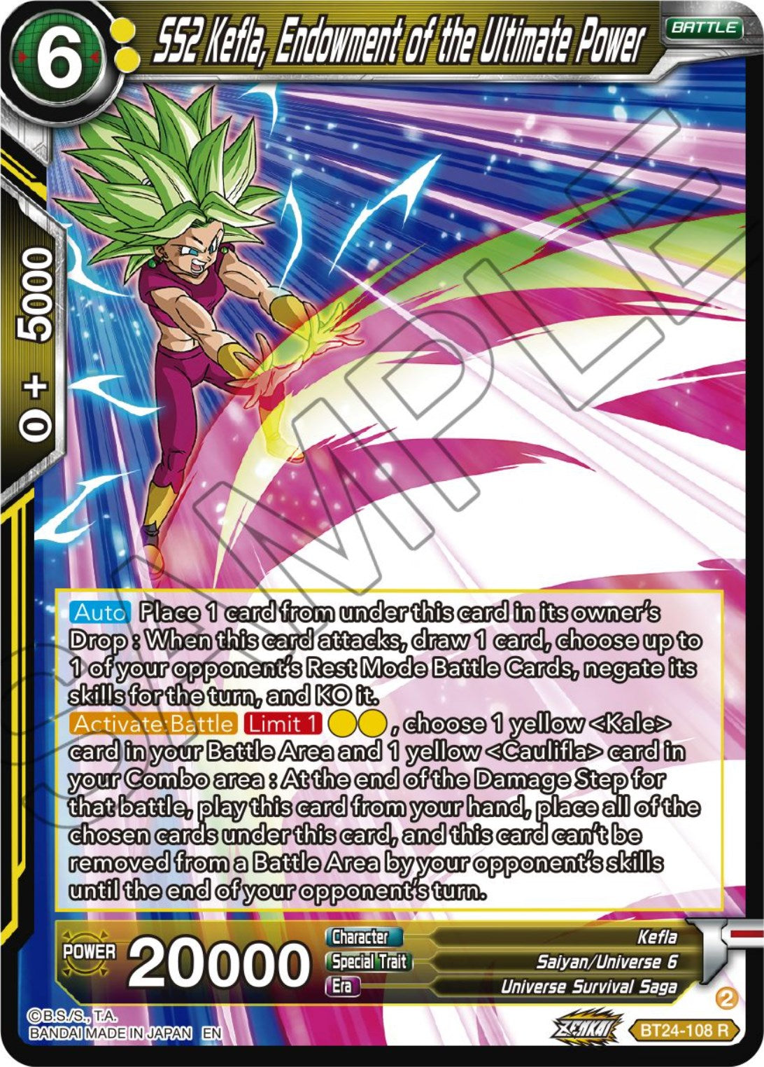 SS2 Kefla, Endowment of the Ultimate Power (BT24-108) [Beyond Generations] | Amazing Games TCG