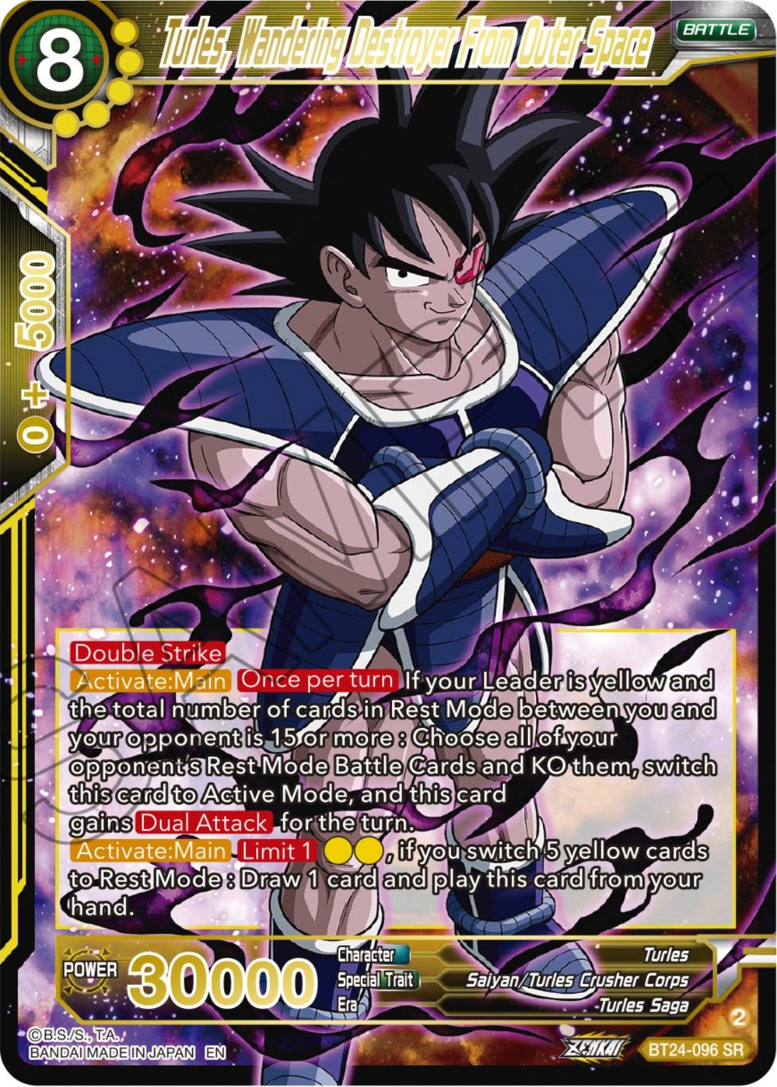 Turles, Wandering Destroyer From Outer Space (BT24-096) [Beyond Generations] | Amazing Games TCG