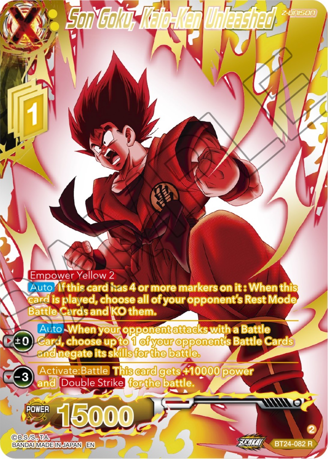 Son Goku, Kaio-Ken Unleashed (Collector Booster) (BT24-082) [Beyond Generations] | Amazing Games TCG