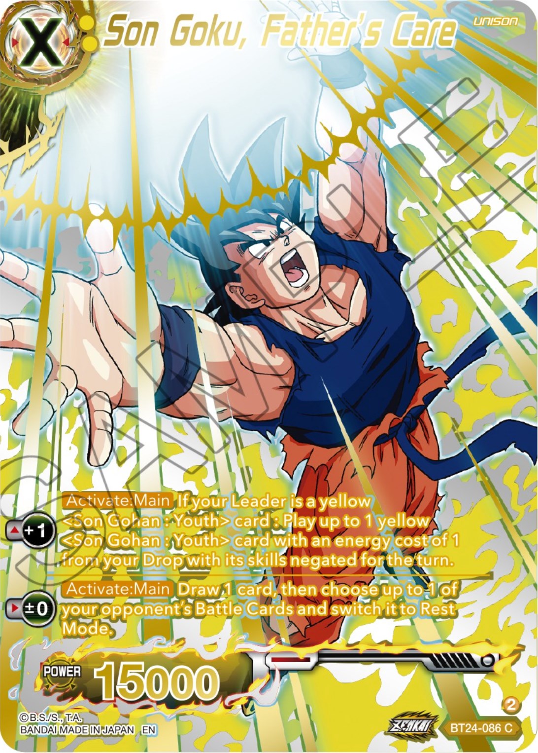 Son Goku, Father's Care (Collector Booster) (BT24-086) [Beyond Generations] | Amazing Games TCG