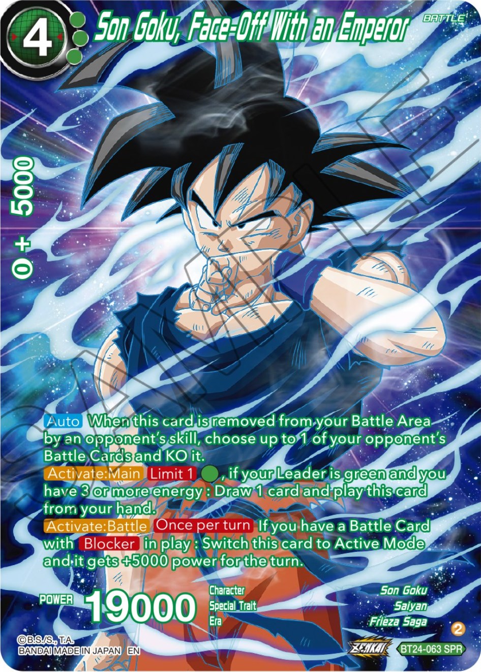 Son Goku, Face-Off With an Emperor (SPR) (BT24-063) [Beyond Generations] | Amazing Games TCG