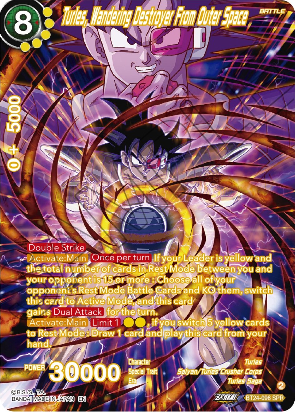 Turles, Wandering Destroyer From Outer Space (SPR) (BT24-096) [Beyond Generations] | Amazing Games TCG
