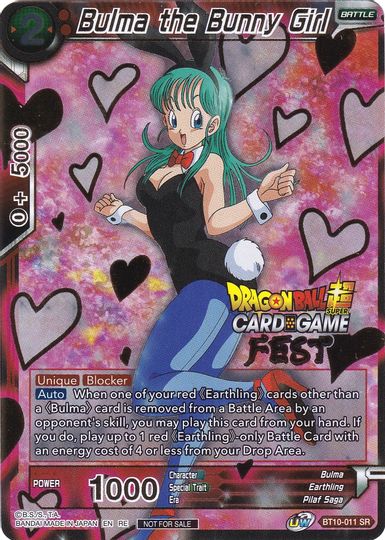 Bulma the Bunny Girl (Card Game Fest 2022) (BT10-011) [Tournament Promotion Cards] | Amazing Games TCG