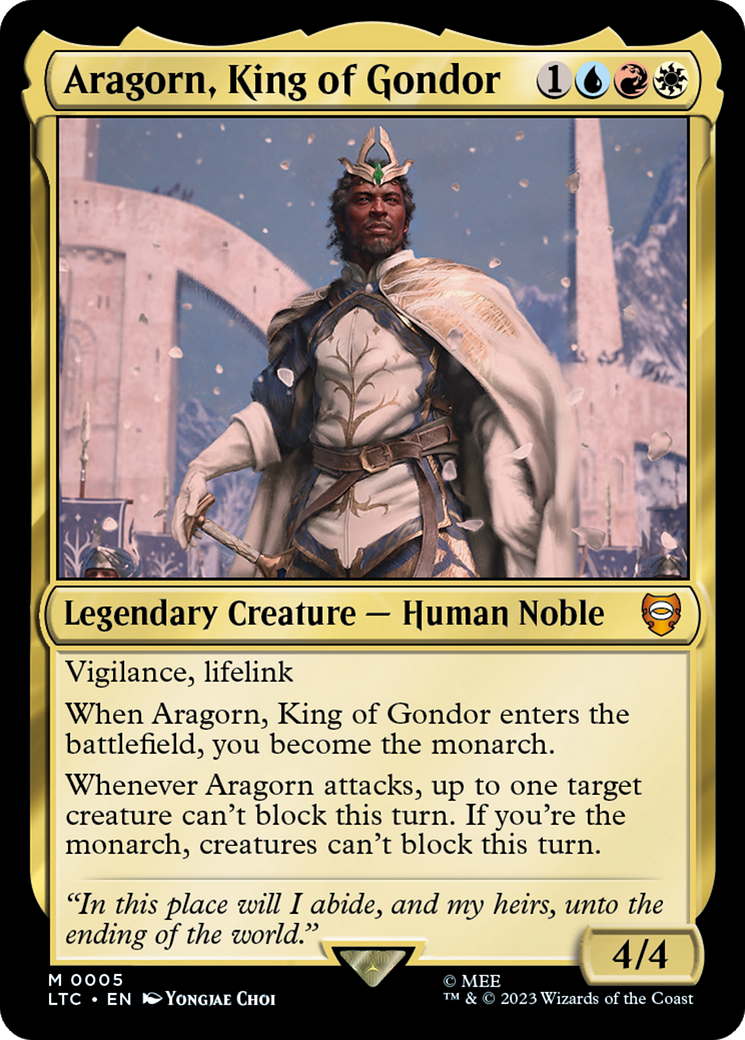 Aragorn, King of Gondor [The Lord of the Rings: Tales of Middle-Earth Commander] | Amazing Games TCG