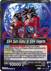SS4 Son Goku & SS4 Vegeta // SS4 Vegito, Sparking Potara Warrior (SLR) (BT24-112) [Beyond Generations] | Amazing Games TCG