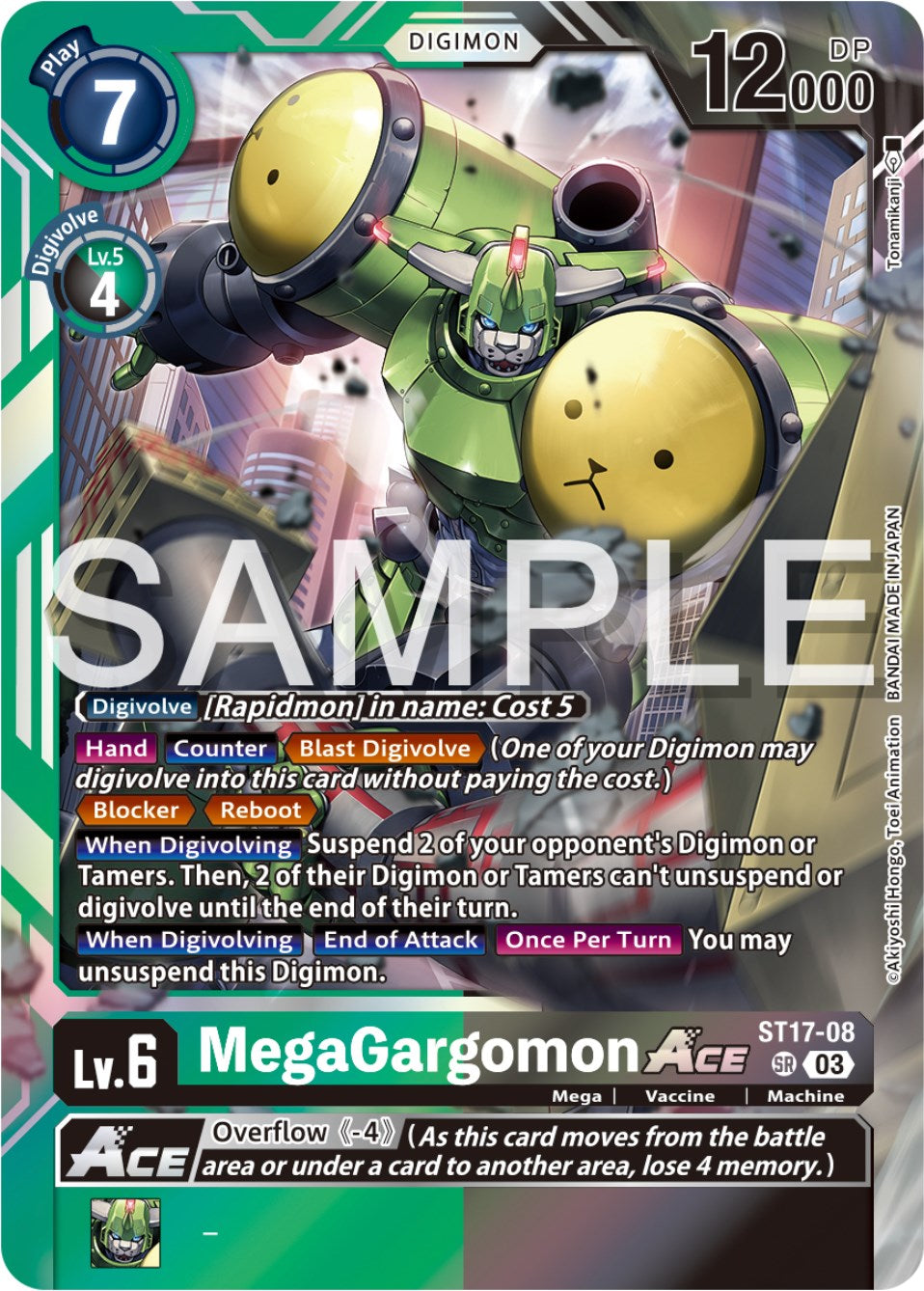 MegaGargomon Ace [ST17-08] [Starter Deck: Double Typhoon Advanced Deck Set] | Amazing Games TCG