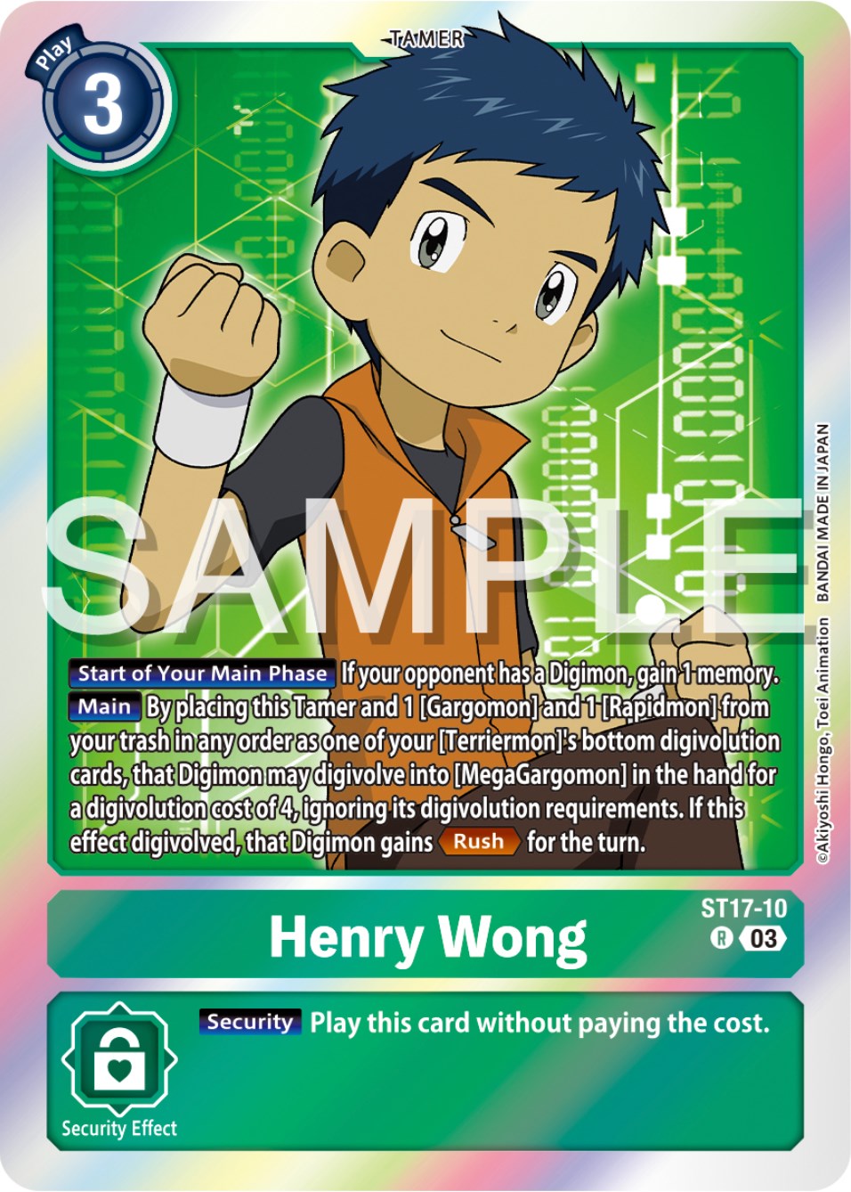 Henry Wong [ST17-10] [Starter Deck: Double Typhoon Advanced Deck Set] | Amazing Games TCG