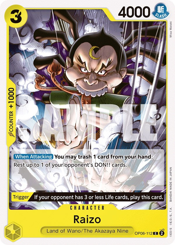 Raizo [Wings of the Captain] | Amazing Games TCG