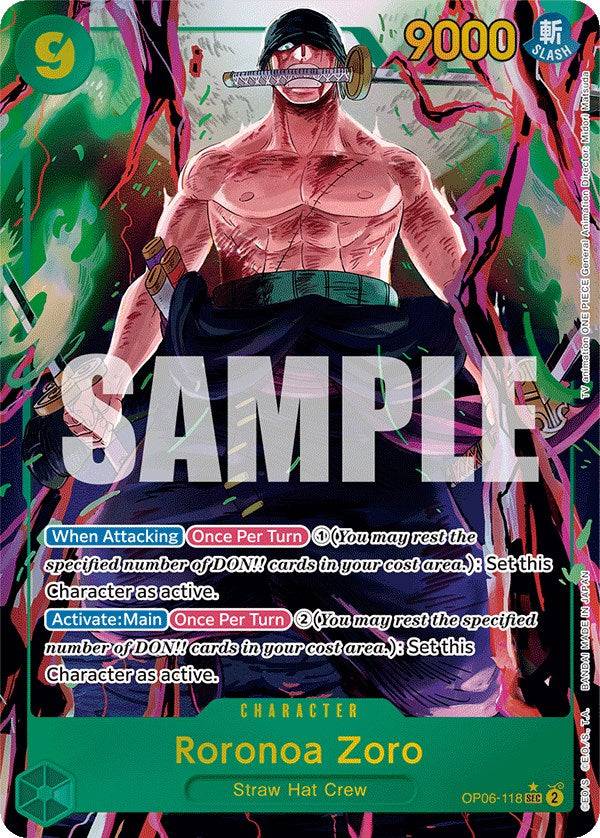 Roronoa Zoro (Alternate Art) [Wings of the Captain] | Amazing Games TCG