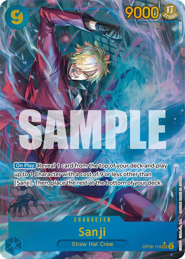 Sanji (Alternate Art) [Wings of the Captain] | Amazing Games TCG