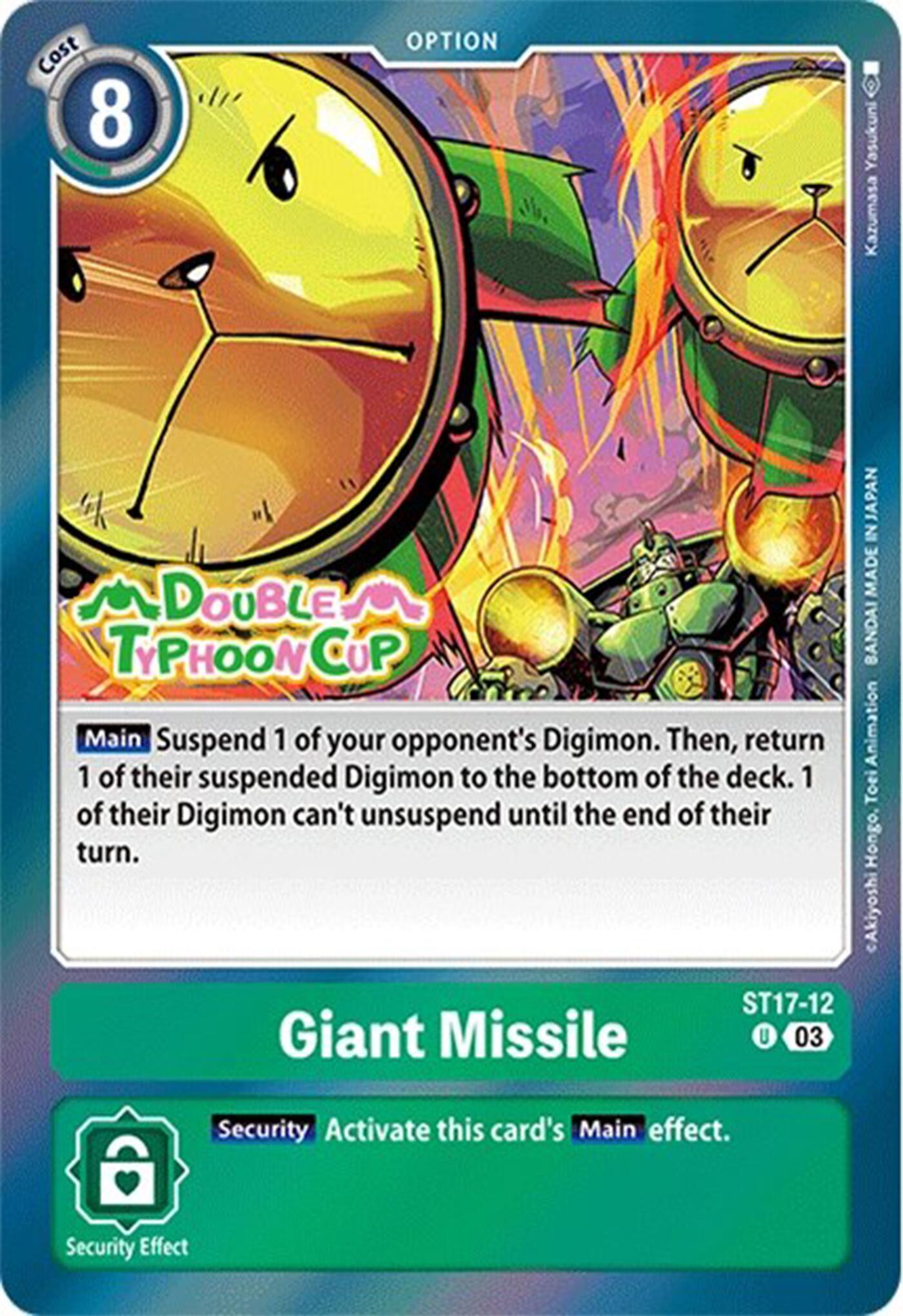 Giant Missile [ST17-12] [Starter Deck: Double Typhoon Advanced Deck Set Pre-Release Cards] | Amazing Games TCG